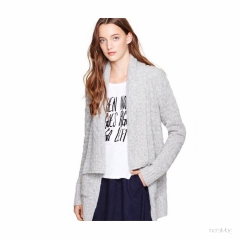 Aritzia Talula Greenpoint Cardigan Size Medium Gray